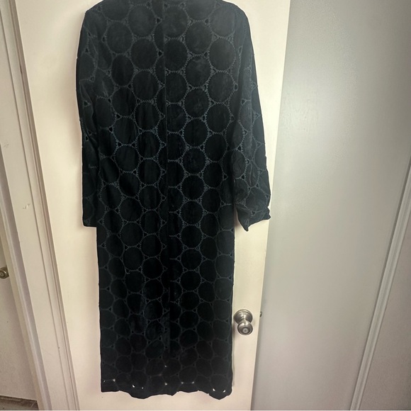 Just in Time Vintage Y2K Black Whimsical Fairy Gothic Grunge Woven Long Coat M - Picture 5 of 16